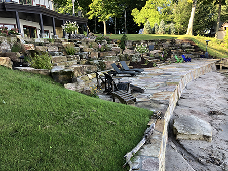 Boulder Terraces and Flagstone Patio