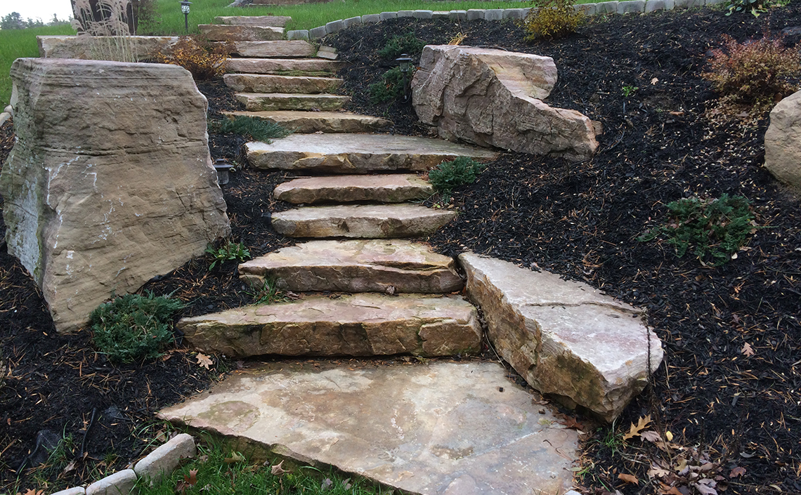 Natural Stone Stairway