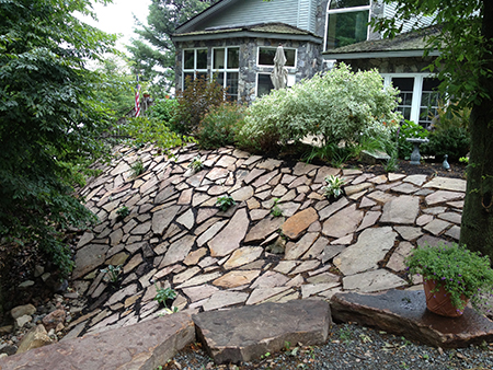 Flagstone Patio and Fireplace